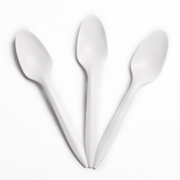 Biodegradable white spoon 6"  in USA/European Market